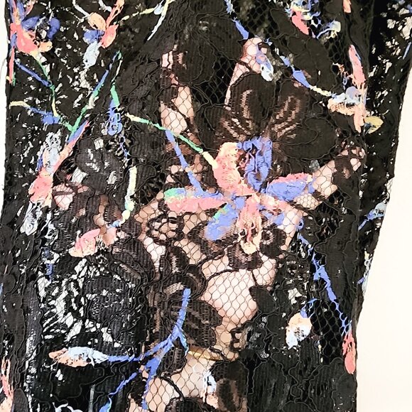 Vintage Signature By Robbie Bee Lace Tank Midi Dress XL WimsiGoth Y2K 90s Grunge - Picture 5 of 14